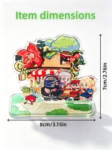 Dungeon Delicious High-Quality Cute Acrylic Double-Sided High-Definition Decorative Items, Anime Peripheral, Student Desk Decor, Friend Birthday Holiday Commemorative Gift, Anime Fan Collection - Multicolor - View 2