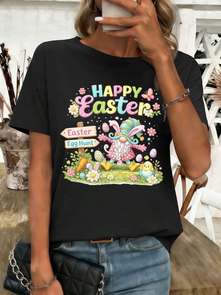 Women T-Shirts - Black - View 1