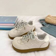 Women Skateboarding Shoes - Beige - View 1