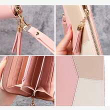 New Arrival Women's Long Zipper Wallet, Multi-Functional Versatile Leather Clutch Purse With Large Capacity Phone Compartment - Bright - View 3
