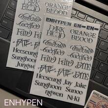 EN/HYPEN K-Pop Boy Band Stickers, Decorative Stickers Suitable For DIY Laptop, Phone Case, Earphones, Planner, Gift For Friends, Fans Collection - Multicolor - View 1