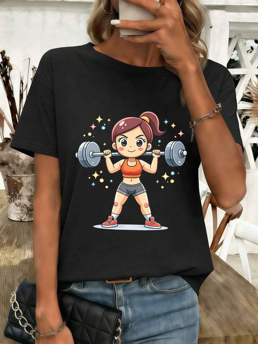 Women T-Shirts - Black - View 1