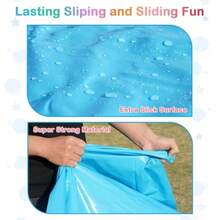 Tobogán acuático antideslizante de 40 pies, deslizamiento gigante, salpicaduras y tobogán para niños, adolescentes y adultos, agua y toboganes de verano, resistente para patio al aire última - como en la imagen - Ver 5