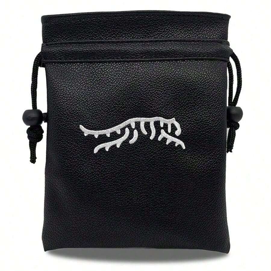 Portable Durable Faux PU Golf Ball & Tee Pouch With Drawstring - Premium Accessory For Men & Women Golfers - Perfect Gift For Dad, Boyfriend, Husband On Birthday, Retirement, Father's Day QCV4 - White - View 1