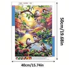 1 Set Handmade Craft 5D DIY Diamond Painting Kit, Suitable For Home Bedroom Entrance Study Bathroom Decor Canvas Wall Art, Holiday Gift - View 5