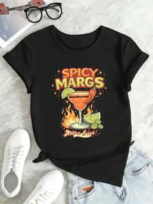 Women T-Shirts - Black - View 2