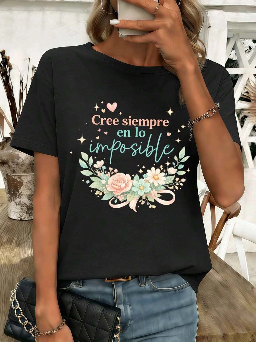 Women T-Shirts - Black - View 1