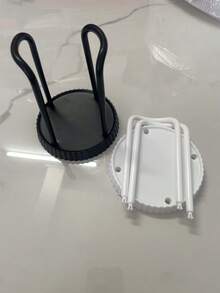 1个黑色，1个白色，共2个塑料纸杯分配器，一次性纸杯收纳架，浴室纸杯整理架，台面咖啡杯架，冲洗杯架，可容纳5盎司纸杯 - 查看 11