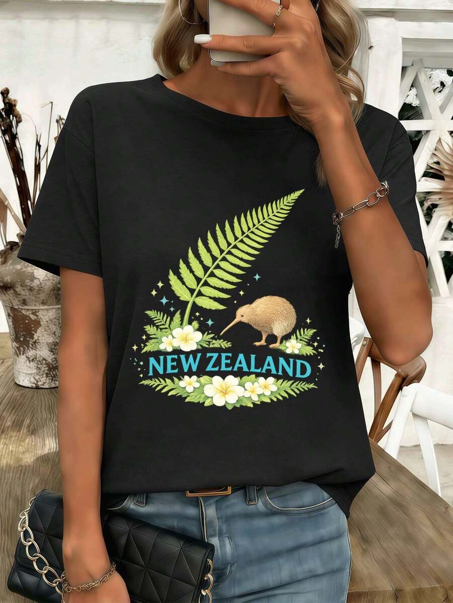Women T-Shirts - Black - View 1