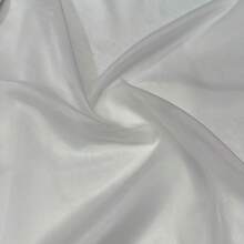 Plain Voile Fabric, Assorted Colors, 3.00m (Width), Curtains, Decoration - 白色的 - 查看 4