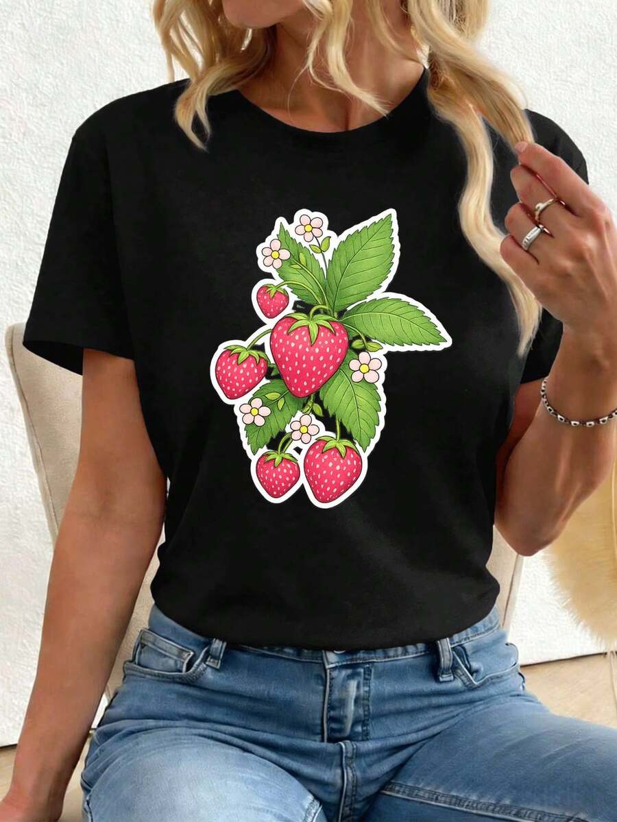 Women T-Shirts - Black - View 1