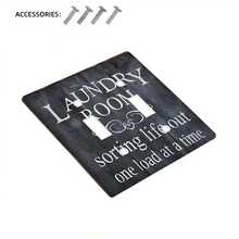 Fun Laundry Theme Light Switch Cover, Indoor/Outdoor Decorative Wall Plate, Suitable For 1 Or 2 Gang Switches, Ideal For Bedroom, Kitchen, Bathroom, Home Kitchen - A - View 10