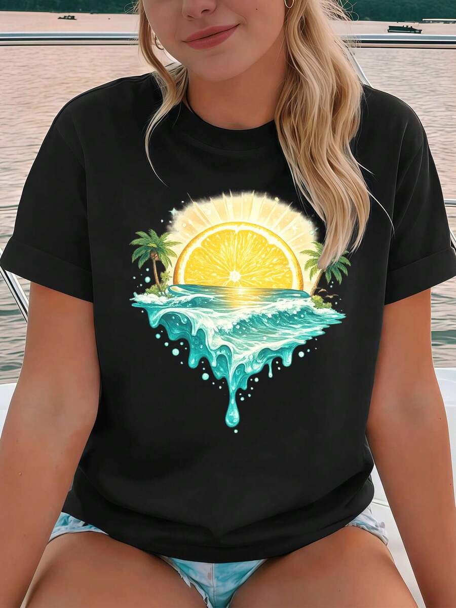 Women T-Shirts - Black - View 1