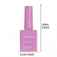 1 pieza Esmalte de uñas en gel No.054 de la marca GUIBOFU - Rosa vieja - Ver 11