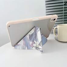 1 件装动漫少女素描印花平板电脑保护套，带笔槽，兼容 iPad 9.7/10.2/10.9 英寸（第 7/8/10 代）、2022 年款第 10 代 10.9 英寸、Air 2/4/5/11(M3 2025)/13(M3 2025)、Pro 11、11(A16 2025)，兼容 Galaxy Tab S10+/S9/A9，兼容三星 Galaxy A9/S9/S7/S10+，兼容华为 Matepad - 彩色 - 查看 7