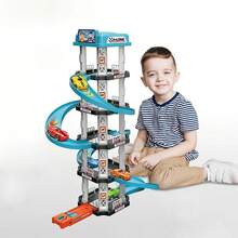 Juguete de Pista de Carreras con Rampa, Juego Educativo de Carreras y Deslizamiento, Rompecabezas para Niños de 2, 3, 4 y 5 Años, Regalos de Cumpleaños, Juguetes para Niños - Azul-5302 - Ver 8