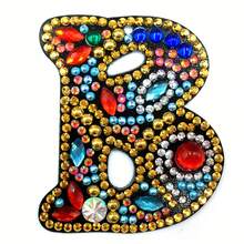 1 bộ tranh đính đá 26 chữ cái tiếng Anh, tự làm móc khóa/mặt dây chuyền. - A - Xem 19