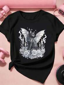 Women T-Shirts - Black - View 2