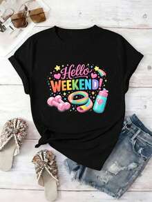 Women T-Shirts - Black - View 2