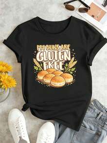 Women T-Shirts - Black - View 2