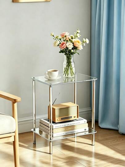 1 Bộ kệ acrylic hẹp, kệ lưu trữ phong cách tối giản sang trọng, bàn phụ hai tầng trong suốt, chịu lực tốt, tiết kiệm không gian, phù hợp cho phòng khách, phòng ngủ, cạnh sofa, nhà bếp, phòng tắm, khách sạn, ban công, hành lang và lối vào, dễ dàng di chuyển và tháo lắp, đồ nội thất thiết yếu để sắp xếp đồ đạc lộn xộn, trang trí nhà cửa và phòng tắm.
