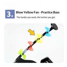 Flute Breath Assist Adjustment Practice Tool, Beginner Mouth Shape Training, Air Flow & Embouchure Control Instrument Accessory - Yellow - View 6