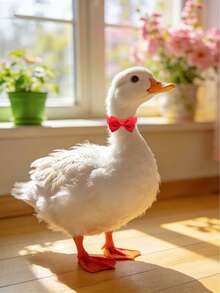 3/6pcs Random Solid Color Knitted Poultry Pet Bow Ties, Cute Exquisite Compact, Suitable For All Seasons, Multi-Color Adjustable Farm Decoration, Party Decoration, Easter Valentine's Day Christmas New Year Wedding Party And Other Holiday Pet Accessories - Multicolor - View 4