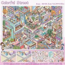 New Large Size DIY Scene Stickers, Adult Landscape Stickers, House Stickers, Scrapbooking Stickers, 3D Miniature House Micro Landscape Stickers, DIY Scrapbook Stickers, Landscape Stickers, Scenery Stickers, Notebook Stickers, Reusable, Multiple Sizes Available - A - View 13