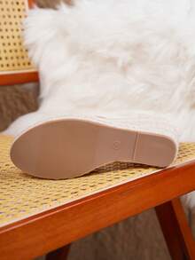 Sandal đế xuồng dệt kim kiểu dáng thường ngày dành cho nữ, thích hợp cho kỳ nghỉ. - màu nâu - Xem 10