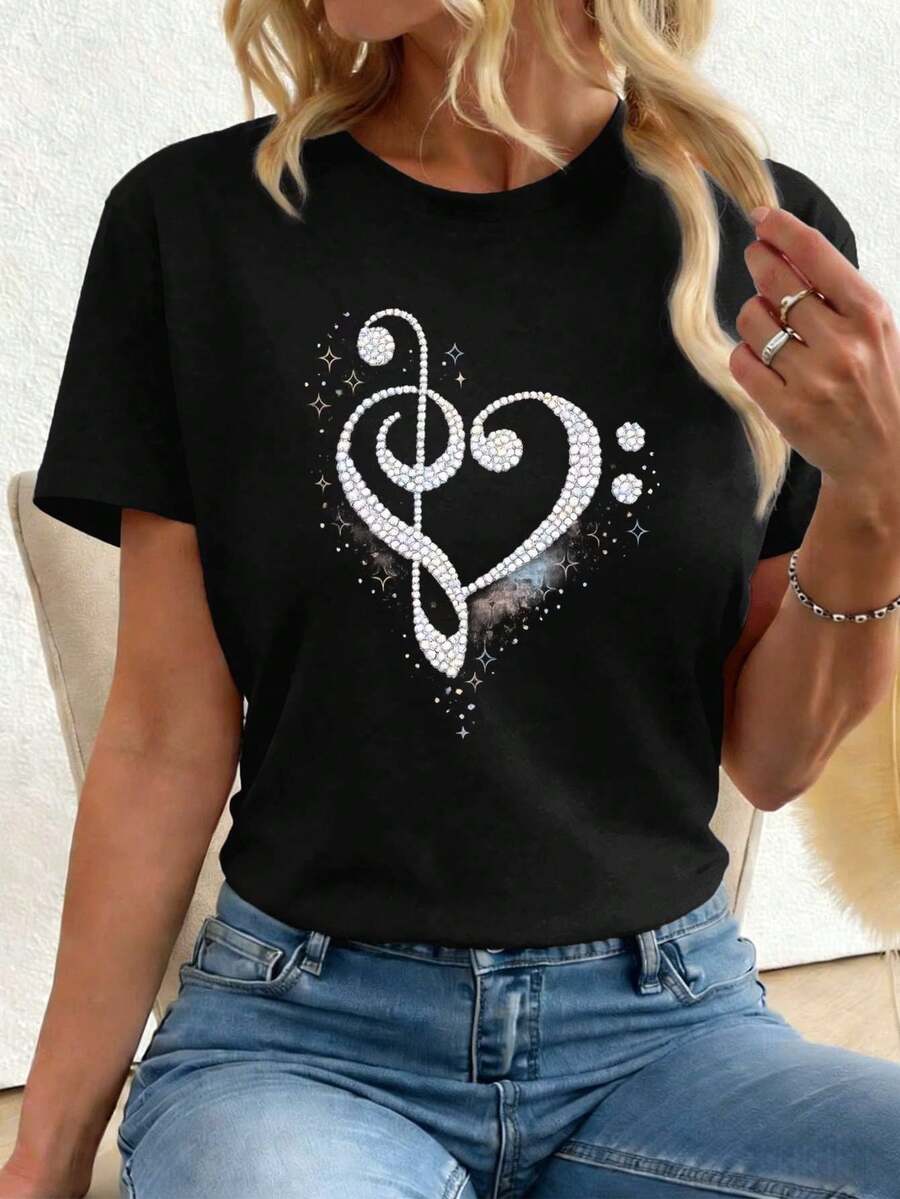 Women T-Shirts - Black - View 1