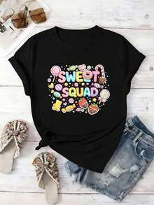Women T-Shirts - Black - View 2