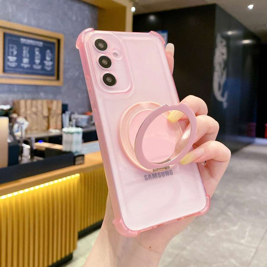 Ốp điện thoại chống sốc có túi khí, tương thích với Apple 6/7/8/X/XS/XR/11/12/13/14/15/16/16e, Galaxy S22/23/24/25/S24 FE/S25 EDGE, A04/05/06/A14/A15/A16/A24/A25/A34, Redmi Note 7/8/9/10/11/12/13, Redmi 9/10/12/13C, Honor X, HW, Realme C53 C55 - Hồng - Xem 1