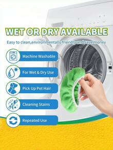 Green Wet Dry Microfiber Mop Pads Reusable Washable Home Furniture Floor Sweeper Mop Head Replacement Cloths - Multicolor - View 7