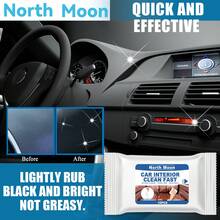 Bộ 10 khăn ướt vệ sinh nội thất ô tô, công thức đặc biệt giúp làm sạch nhanh chóng nội thất xe, không cần nước! Dễ dàng loại bỏ bụi bẩn, vết bẩn, dầu mỡ và dấu vân tay trên ghế, tấm ốp cửa, bảng điều khiển trung tâm, phù hợp với mọi chất liệu nội thất: da, vải, nhựa, vô lăng bọc da, bảng táp lô, v.v. Làm sạch tiện lợi chỉ với một lần lau! - Khăn lau vệ sinh nội thất xe hơi - Xem 5