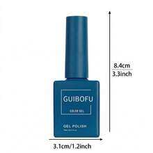 Brand GUIBOFU 1pc No.042 Gel Nail Polish - Navy Blue - View 8