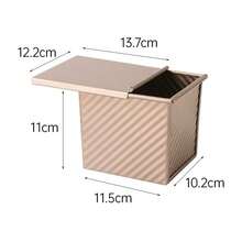 1 pièce Moule à pain en acier au carbone premium de 530 g - Revêtement anti-adhésif avec design texturé pour une croûte parfaite, idéal pour la cuisson de pain et gâteaux de Thanksgiving, forme rectangulaire - Multicolore - Voir 15