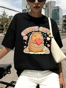 Women T-Shirts - Black - View 1