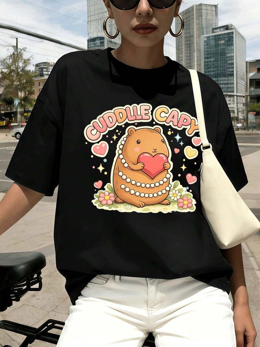 Women T-Shirts - Black - View 1