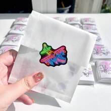 山海景霓虹灯卷轴贴纸，可爱个性化创意贴纸，DIY封口贴纸，拼贴材料，手机壳贴纸，笔记本装饰 - 彩色 - 查看 8