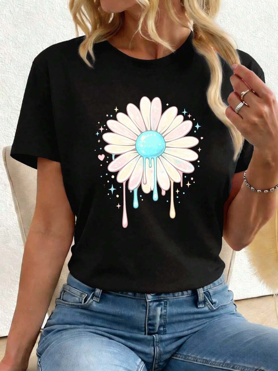 Women T-Shirts - Black - View 1