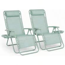 Patio Lounge Chair & Swing Chair - Mint + Classic - View 2