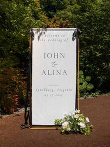 Customized Wedding Welcome Sign, Personalized Fabric Welcome Banner For Wedding Backdrop, Bridal Shower Name Sign, Personalized Party Decor, Anniversary Gift - Multicolor - View 3
