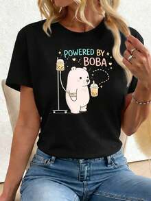 Women T-Shirts - Black - View 1