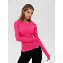 Workout Top Round Neon Pink - Multicolor - View 9