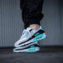 Men's 90 Performance Air Sneakers - Lightweight, Comfortable, Everyday, Street Style - 綠色 - 查看 2