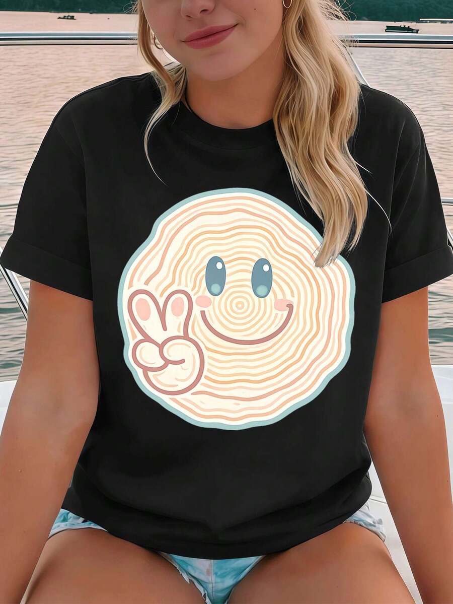 Women T-Shirts - Black - View 1