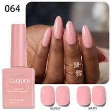 Brand GUIBOFU 1pc No.064 Gel Nail Polish - Coral Pink - View 4