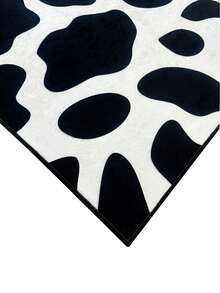 Modern Zebra Stripe Digital Print Kitchen Rug - Chic Animal Pattern Non-Slip Washable Floor Mat, Made In Turkiye 80x200 Cm, 80x300 Cm,100x200 Cm, 120x180 Cm - Black - View 5