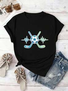 Women T-Shirts - Black - View 2