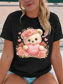 Women T-Shirts - Black - View 1